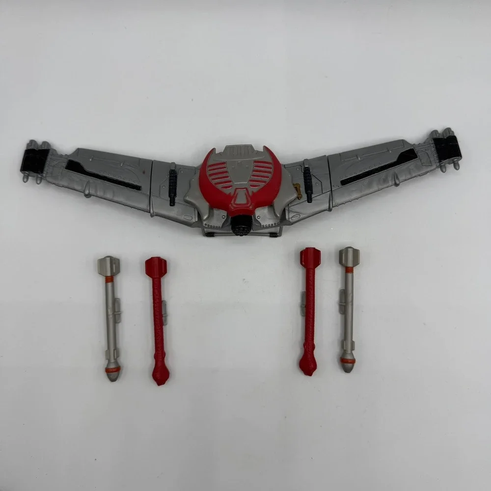 Vintage 2003 G.I. Joe Spy Troops Cobra Air Assault Glider & 4 Missile Lot